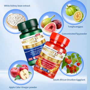 Capsules de brûleur de graisse personnalisées Capsules de désintoxication par bloqueur de glucides Pilules de santé Capsules de brûlure amincissantes pour le nettoyage et la perte de poids par désintoxication - Product Image 2