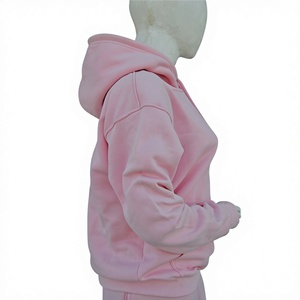 Baby <b>Pink</b> Women's Custom Embroidery Acid Wash 100% Cotton Oversized Pullover Hoodie Casual Fleece Hooded Sweat Top Factory - Product Image 1