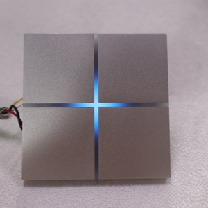 Aluminium-Panelbürste Silber KNX EIB für Smart Life App Automatisches System Smart Touch Wandschalter 10A 4-fach für Haus und Gebäude - Product Image 4