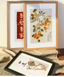 Bảo Tàng Chất Lượng Tùy Chỉnh Màu Đen Gỗ Khung Ảnh Uv-In 40X60 Áp phích Hình Ảnh 6X8 Tiền Bộ Sưu Tập Máy Tính Để Bàn Đứng Tường Treo - Product Image 6