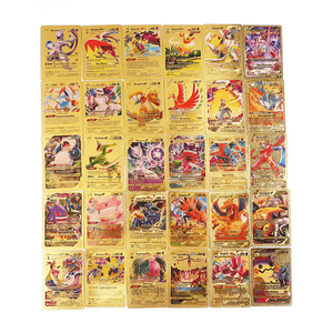 Anime Products 55 pcs/box Pack de cartes Pokemoned Rate Cartoon Full Color Black Gold Sliver Gold Foil Collectible Card Game - Product Image 2