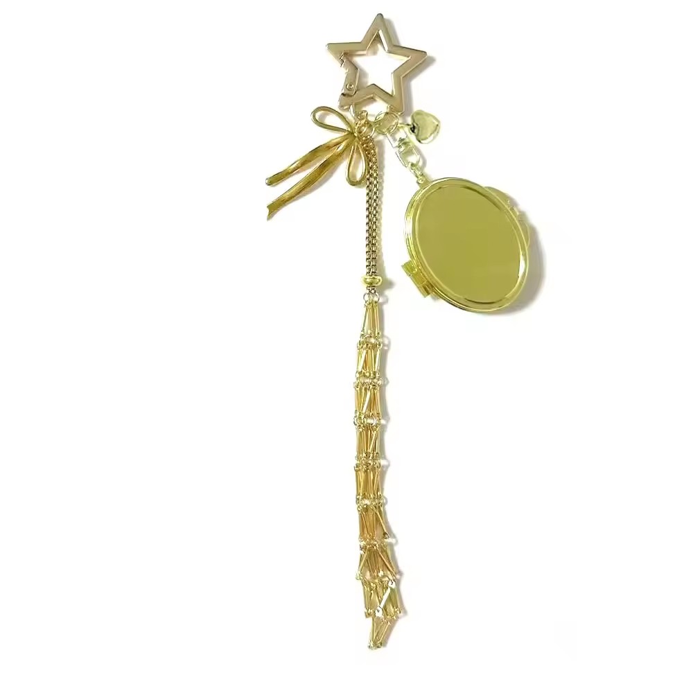 Filet en alliage d'or avec miroir ovale