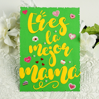 AAGU artigianato metallo taglio Die Scrapbook in rilievo per Album di carte artigianato modello Stencil Dies Spanish festa della mamma Craft muore