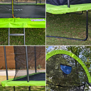 <span class=keywords><strong>Trampoline</strong></span> rectangulaire Zoshine, nouveau design, 10*14 pieds, double <span class=keywords><strong>panier</strong></span>, adapté aux enfants, avec filet de sécurité robuste, pour utilisation dans le jardin ou le parc - Product Image 2
