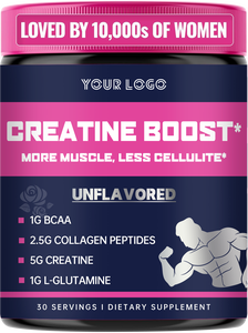 Créatine Sport BOOST MUSCLE SUPPORT pour FEMMES Poudre Croissance Musculaire Créatine Monohydrate Énergie Boostante - Product Image 6