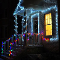 Guirlandes lumineuses solaires de Noël, lumières de Noël d'extérieur, IP65 étanche, 8 modes, LED, décorations de Noël pour arbre, patio, jardin