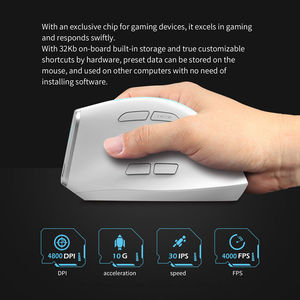 Ratón Vertical Inalámbrico 2.4G + BT, Envío Rápido, Ergonómico, RGB, Recargable, para Juegos, Dropshipping para Laptop y PC - Product Image 3