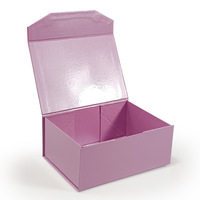 YZ en Stock exquisito cartón rígido plegable Flip Cover caja de papel duro magnético para envío tipo de carpeta conveniente