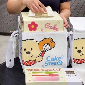 Bolsa Aislante Desechable de 4/6/8 Pulgadas, Reciclable, No Tejida, Personalizable, para Alimentos, Refrigerios, Leche, Pasteles de Cumpleaños, con Asa Flexiloop de Aluminio - Product Image 5