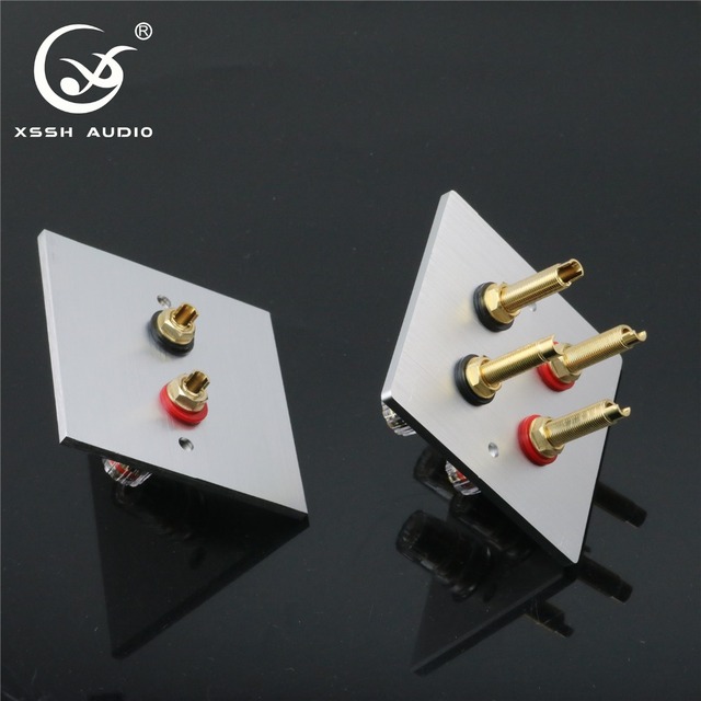 YIVO XSSH Audio Hi-End Gold Plated Amplifier Speaker Terminal Female Long Short Version Including Binding Post and Plate Socket