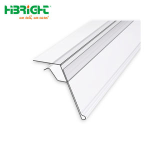 Customized Length <b>PVC</b> Shelf Edge Label Holder <b>Strips</b> for Wood Shelves and Metal Racks - Product Image 3