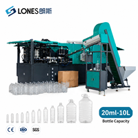 Machine de soufflage de bouteilles PET automatique LONES LS-A2-10L avec cylindre rotatif, haute productivité, capacité de 1500-2000 BPH