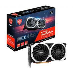 Carte graphique <span class=keywords><strong>MSI</strong></span> <span class=keywords><strong>AMD</strong></span> <span class=keywords><strong>Radeon</strong></span> <span class=keywords><strong>RX</strong></span> <span class=keywords><strong>6600</strong></span> <span class=keywords><strong>XT</strong></span> MECH 2X 8G d'occasion avec mémoire GDDR6 128 bits <span class=keywords><strong>RX</strong></span> 6600XT - Product Image 1