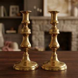 Support à bougie en laiton fait main, artisanat décoratif en laiton, DMB-192 - Product Image 1