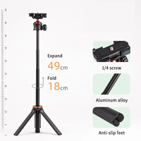 Bonne vente support de trépied vidéo de caméra en Fiber de carbone flexible pour clip de support de téléphone portable d'appareil photo