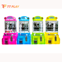 Mini machine à griffes de bureau en métal Tankman, jeu d'arcade coloré pour enfants avec code QR et paiement mobile pour usage domestique et commercial