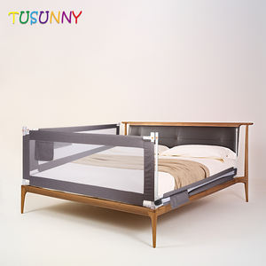 Barrière de lit de sécurité réglable en Oxford, barrière de lit pour bébé dans la chambre, anti-chute, pare-chocs de lit pour bébé, barrière de lit pliable <span class=keywords><strong>à</strong></span> bouton-poussoir - Product Image 2