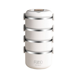 Thermal Insulation Triple Tier Stainless Steel Leakproof Food Storage Lunch <strong>Snack</strong> <strong>Box</strong> <strong>Japan</strong> Style BPA Free - Product Image 1
