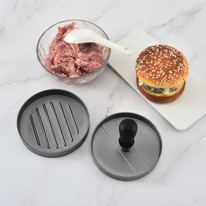 Hamburger en aluminium chaud pressage de viande cuisine petit appareil hamburger viande pressage machine revêtement antiadhésif