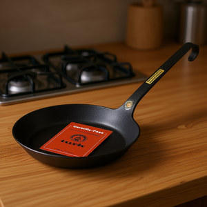 Turk Fry Pan <b>Cast</b> Iron 24 Cm With Handle For Stove Cooking - Product Image 3