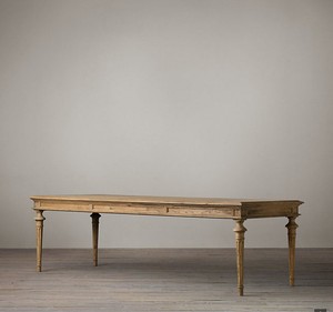 Tavolo da Pranzo Rettangolare RH Originale in Legno Massello Rustico, Ecologico, Lussuoso, Stile Americano Retrò, Arredamento per <span class=keywords><strong>Piccoli</strong></span> Spazi Domestici - Product Image 3
