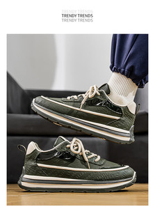 Zapatos deportivos ligeros antideslizantes, transpirables, con suela gruesa, casuales, de alta elasticidad, resistentes al desgaste, suaves, para correr y caminar. - Product Image 3