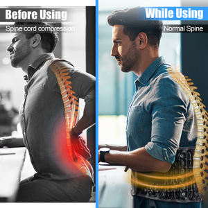 Medische Volwassen Lumbale Lucht Tractie Brace Pu Lederen Materiaal Opblaasbare Taille Ondersteuning Rug Spinale Decompressie Pijnverlichting Gordel - Product Image 4