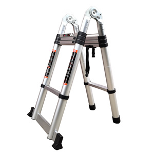 Échelle <span class=keywords><strong>télescopique</strong></span> <span class=keywords><strong>en</strong></span> <span class=keywords><strong>aluminium</strong></span> de 2,5 m au design moderne, structure combinée économique avec prix de l'échelle articulée - Product Image 6