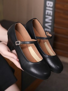 Prix de gros Liantishi DS02 <span class=keywords><strong>Chaussures</strong></span> de <span class=keywords><strong>danse</strong></span> latine à talon haut 5cm/3cm en PU avec semelle extérieure en cuir véritable pour femmes - Product Image 4