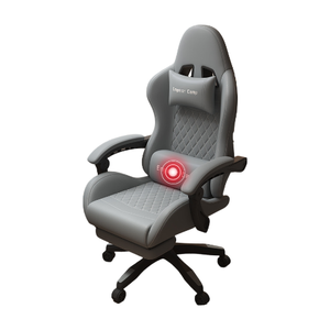 Chaise de jeu ergonomique moderne minimaliste en cuir PVC <span class=keywords><strong>vert</strong></span>, mobilier de <span class=keywords><strong>bureau</strong></span> et de salle de jeux avec matériau en cuir PU et acier inoxydable - Product Image 3