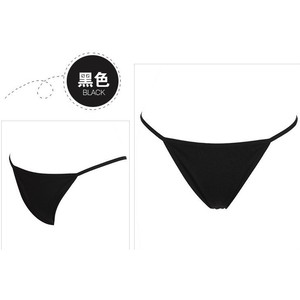 Sous-vêtements string taille basse pour femmes, lingerie sexy en jersey de polyester sans couture, style bikini 1079, plusieurs couleurs disponibles - Product Image 3