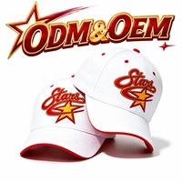 Casquette de baseball unisexe personnalisée en coton à six panneaux avec broderie étoile pour équipes sportives, esprit scolaire, défilés et supporters