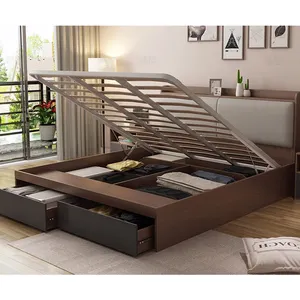 Prezzo a buon mercato Moderno di Lusso High-End Letto Singolo Set In Legno Massiccio