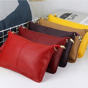 Sac à bandoulière en cuir pleine fleur pour femme, modèle 2021, vente chaude, sac messager pour femme, pochette en cuir, directement de l'usine - Product Image 2