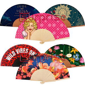 Nhựa Màu Đỏ Tây Ban Nha Người Hâm Mộ Cho Wed In Bằng Gỗ Gấp Tay <span class=keywords><strong>Fan</strong></span> Tùy Chỉnh Với <span class=keywords><strong>Fan</strong></span> Logo - Product Image 1