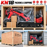 Mini-excavatrice Kubota 1,2 tonne 1,8 tonne avec pelle rétrocaveuse et pince, Euro 5 CE EPA, pour jardin, ferme, maison - Livraison gratuite