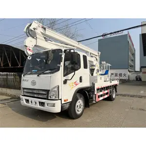 오른손 운전 4x2 FAW 14m 공중 작업 높은 리프팅 플랫폼 트럭 잠비아에서 판매