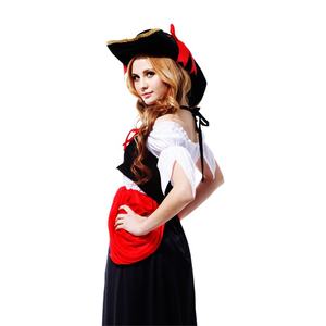 Disfraces de Cosplay de <span class=keywords><strong>Pirata</strong></span> para <span class=keywords><strong>Mujer</strong></span> Adulta, Trajes de TV y Cine, Vestido con Diseño Estampado para Halloween y Carnaval - Product Image 3