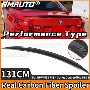 Alerón trasero de fibra de carbono real RMAUTO estilo Performance para BMW F33 F83 Serie 4 Convertible 2014-2018 - Product Image 1