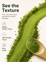Poudre de Matcha Bio Premium 800 Mesh Certifiée USDA – Thé Vert en Vrac pour Boisson Santé Quotidienne