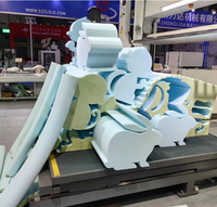 CNC horizontale Klinge Schaum kontur schneide maschine 3D-Schwammschneider