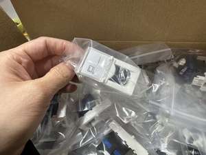 45*22.5 UTP CAT6A <span class=keywords><strong>Legrand</strong></span> Type RJ45 Faceplate Cat6A Rj45 Connect Toolless Keystone Jack - Product Image 6