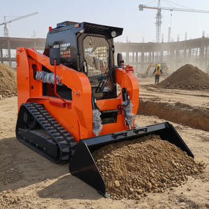 HAIJU Tracked Skid Steer <strong>Loader</strong> TS65 Capacity 1000kg with Xinchai 55KW Track <strong>Model</strong> 300X52.5 Closed Cabin Attachment Cheap Price - Product Image 1