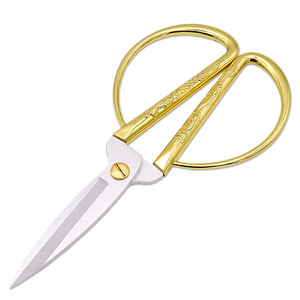 <span class=keywords><strong>Ciseaux</strong></span> à broder en acier inoxydable 53-95mm avec manche doré pour la découpe du papier, la couture et l'artisanat - Product Image 2