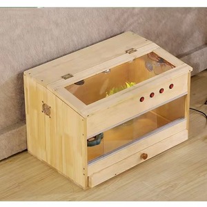 Boîte d'élevage en bois pour poulets, incubateur spécial en bois pour l'élevage et l'élevage en milieu naturel des lézards et des hamsters, sans… - Product Image 4