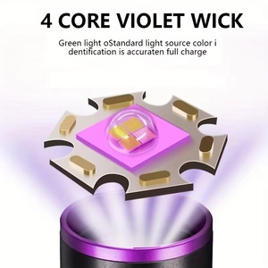 Lampe torche UV 365nm rechargeable, lumière ultraviolette professionnelle pour la détection d'urine d'animaux, la recherche de scorpions <span class=keywords><strong>et</strong></span> la vérification de l'authenticité - Product Image 3