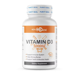 Factory OEM <b>Health</b> Care Private Label Healthcare <b>Supplement</b> Vitamin D3 Tablets 5000IU for Support Teeth and Muscle <b>Health</b> - Product Image 1