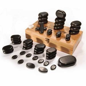 36-teiliges MT <span class=keywords><strong>Hot</strong></span> Basalt <span class=keywords><strong>Massage</strong></span>-Stein-Set für Gesichtsmassage, Energiemassage und <span class=keywords><strong>Hot</strong></span> Stone <span class=keywords><strong>Massage</strong></span> - Product Image 3