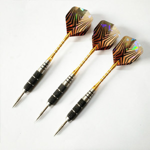Высококачественный профессиональный набор дротиков с стальными наконечниками 24 г, черное никелирование, с возможностью нанесения логотипа, модель T-11, прямые поставки из Китая - Product Image 2