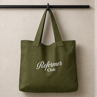 Grands sacs à main en toile imprimés avec un motif de lettres de couleur unie, bandoulière, écologiques, réutilisables, logo personnalisable pour la publicité
